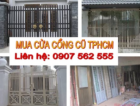 Đơn vị chuyên thu mua thanh lý cửa cổng cũ tại tphcm